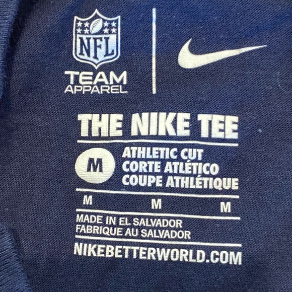Nike Navy‎ Seattle Seahawks Primary Logo T-shirt Size Medium - Picture 5 of 5